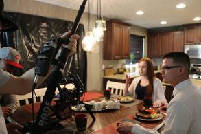 On set of Fear Level (2018)