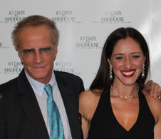Sasha Kerbel with Christopher Lambert. “10 Days In A Madhouse” première in New York City, NY
