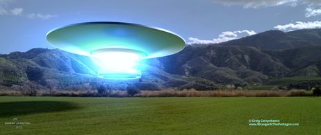 Valiant Thor's 300 foot in diameter spacecraft lands in Alexandria, Virginia on March 16, 1957 at 8 am.