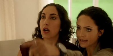 Still of Samira Izadi and Tristin Mays in MacGyver and Guts + Fuel + Hope