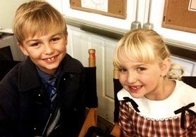 Maxwell Kovach and Ava Telek in The Dollanganger Saga: Flowers in the Attic (2014)