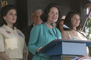 Melissa Leo, Samantha Bogach, and Ashley Resh in All the Way (2016)