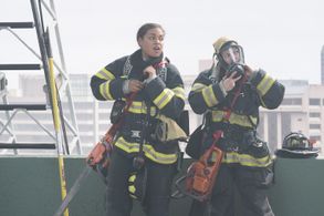Danielle Savre and Barrett Doss in Station 19 (2018)