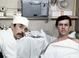 Vladimir Grammatikov and Alyosha Semyonov in Trete izmerenie (1981)