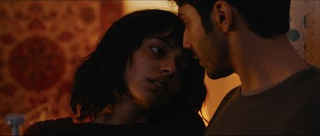 Still of Banita Sandhu and Varun Dhawan in October, 2018