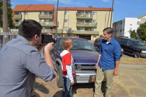 Directing on the set of Hide and Go Seek