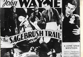 John Wayne, Yakima Canutt, and Nancy Shubert in Sagebrush Trail (1933)