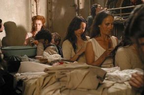 Charlotte Gainsbourg and Aurora Quattrocchi in Golden Door (2006)