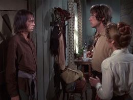 David Carradine, Andrew Prine, and Katherine Woodville in Kung Fu (1972)