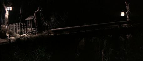 Shintarô Katsu and Kenzô Tabu in Zatoichi Challenged (1967)