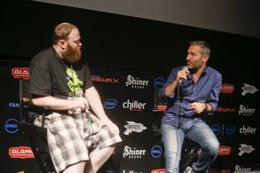 Hans Herbots at an event for The Treatment (2014)