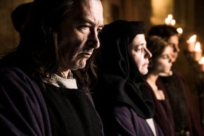 Ginés García Millán, Nora Navas, and Lucía Díez in Cathedral of the Sea (2018)