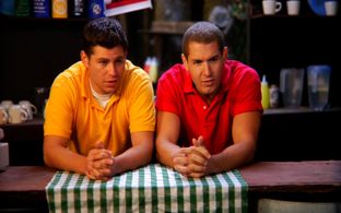 Cameron Fife and Tyler McGee in Not Quite College (2021)