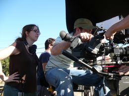 THE COMMUNE director Elisabeth Fies with acclaimed cinematographer Marc Shap, the John Toll of the Y Generation.