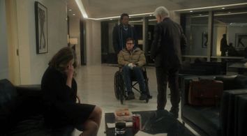 Jennifer Jason Leigh, David Rysdahl, David Foley, Kudjo Fiakpui in Fargo, Season 5