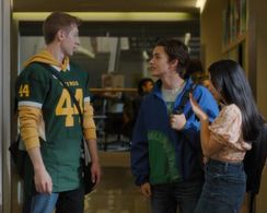 Noah Urrea, Michelle Mao and Phelan Davis in Metal Lords