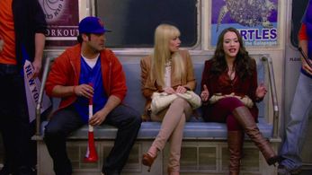 Kat Dennings, Mark Parrish, and Beth Behrs in 2 Broke Girls (2011)