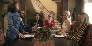 Gracie Dzienny, Jesse Gallegos, Elizabeth Mitchell, Dayna Beilenson, James Devoti in 
