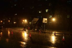 A little bit of rain couldn't stop the making of Patrol.