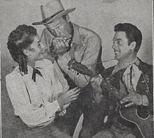 Debra Alden, John Laurenz, and James Warren in Code of the West (1947)