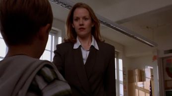 Penelope Ann Miller and Sage Testini in Dead in a Heartbeat (2002)