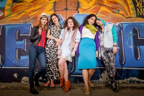 Maya Kenig, Naama Amit, Alma Dishi, Naama Preis, and Tamar Segal in You're Next (2014)