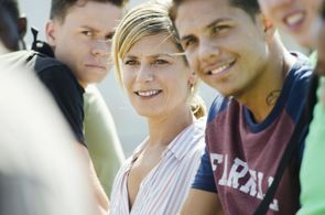 Marina Foïs, Matthieu Lucci, and Julien Souve in The Workshop (2017)