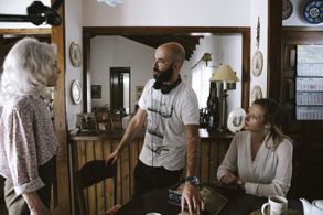 Alice Krige, Nicholas Dimitropoulos, and Astrid Roos in Echoes of the Past (2021)