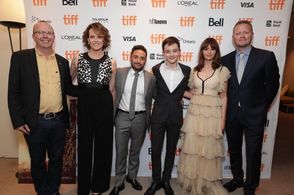 Sigourney Weaver, Felicity Jones, Col Needham, J.A. Bayona, Patrick Ness, and Lewis MacDougall