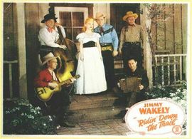 Jesse Ashlock, Stanley Ellison, Beverly Jons, Dick Reinhart, Jimmy Wakely, and Don Weston in Ridin' Down the Trail (1947