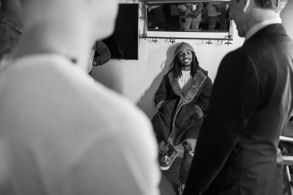 D Smoke at an event for Late Night with Seth Meyers (2014)