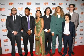 Olan Prenatt, Gio Galicia, Jonah Hill, Sunny Suljic, Alexa Demie, Na-kel Smith, and Ryder McLaughlin at an event for Mid