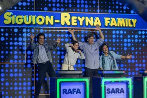 Bibeth Orteza, Carlos Siguion-Reyna, Rafa Siguion-Reyna, and Sara Siguion-Reyna in Family Feud Philippines (2022)