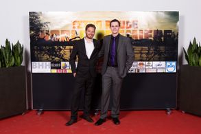 Luis Ventura and Alexander Davies at the Tetro Rouge Premiere.