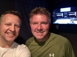 Lee with Mike Stoudt, Voice Over Artist