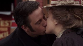 Tamara Hope and Jonny Harris in Murdoch Mysteries (2008)