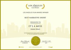 It's a Mess, Best Narrative Short, 2018.