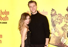 Wilf Scolding and Sophie Cookson attend the Swedish premiere of Stockholm Bloodbath