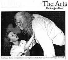 as Cordelia in King Lear with Gorilla Rep