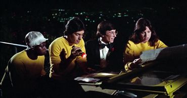 Debra Clinger, David Damas, Joel Kenney, and David Naughton in Midnight Madness (1980)