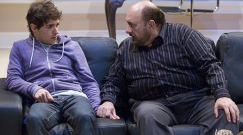 David Robert Moore and Jay Brazeau in The Goat, or Who is Sylvia?