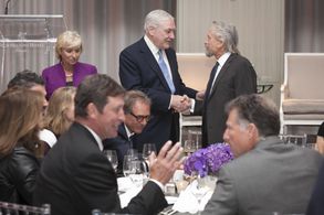 Michael Douglas and Tina Brown