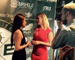 Ashley Blankenship being interviewed in NYC by MMG