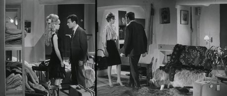 Brigitte Bardot, Joséphine James, Jacques Riberolles, and Michel Subor in Please, Not Now! (1961)