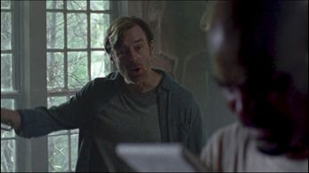 Production Still: The Walking Dead R. Keith Harris with Seth Gilliam