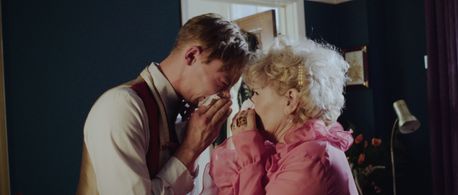 Miles Jovian and Mel Winning in The Haunted Hotel (2021)