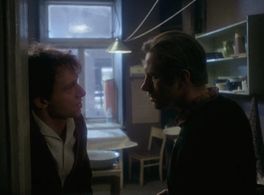 Boguslaw Linda and Jerzy Radziwilowicz in Man of Iron (1981)