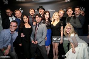 Cast of Dude Bro Party Massacre 3 at premiere.