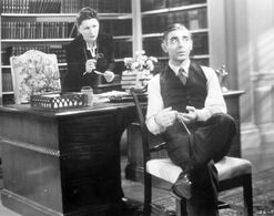 Judith Anderson and Eddie Cantor in Forty Little Mothers (1940)