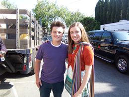 Josh Hutcherson and Jessica Carlson